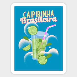 Caipirinha Brazil Brasil Brazilian Mixed Drinks Bartender Sticker